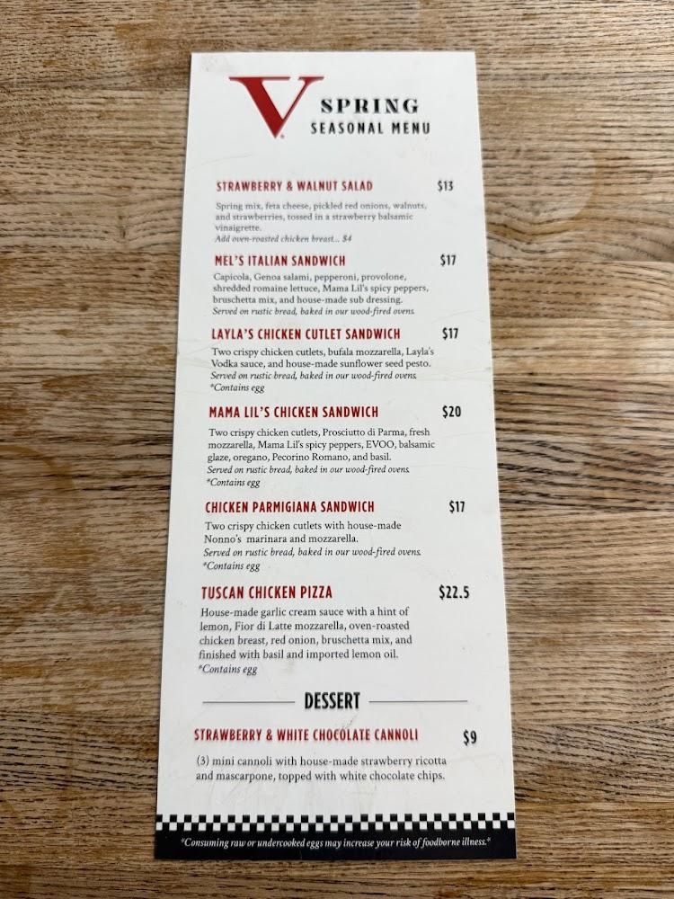 V Pizza Menu image 3