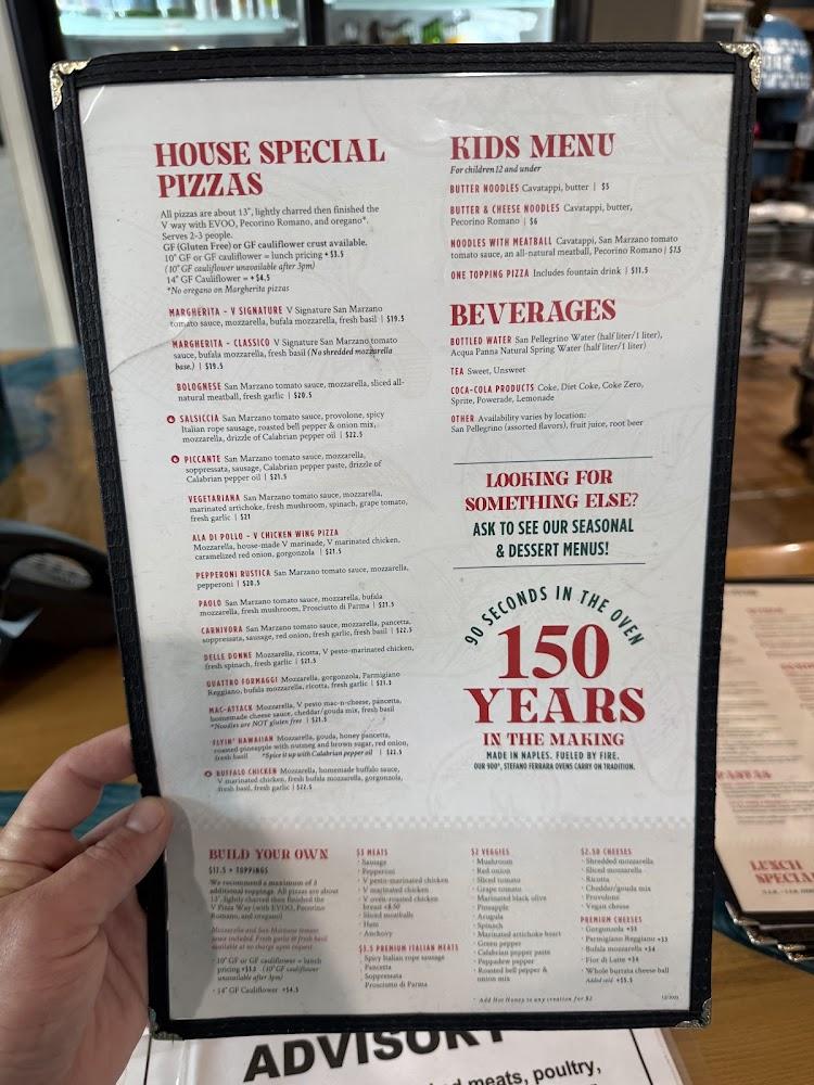 V Pizza Menu image 4